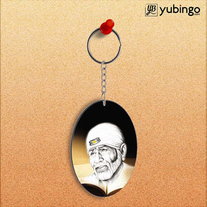 Sai Baba Oval Key Chain-Image2