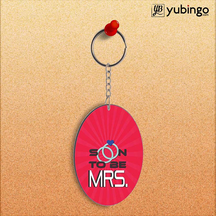 Soon to be Mrs. Oval Key Chain