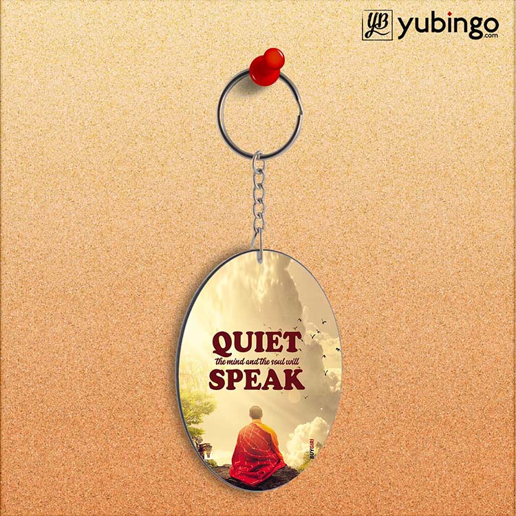 Soul Will Speak Oval Key Chain