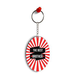 The Best Brother Oval Key Chain