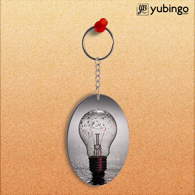 The Bulb Oval Key Chain