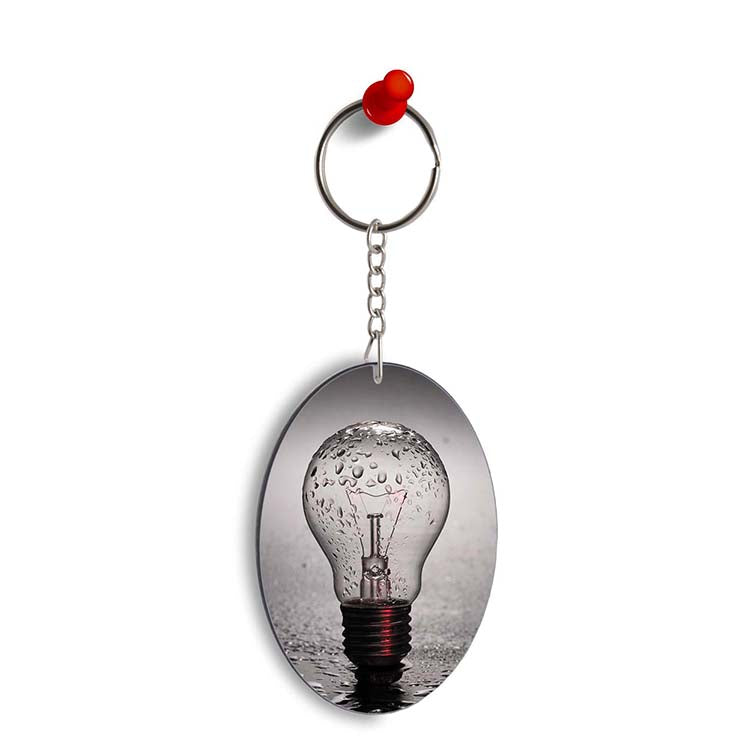 The Bulb Oval Key Chain