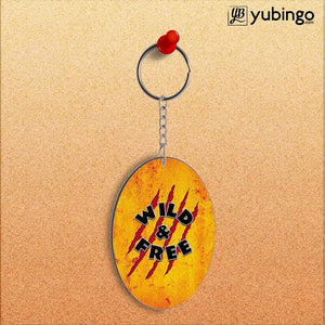 Wild and Free Oval Key Chain-Image2