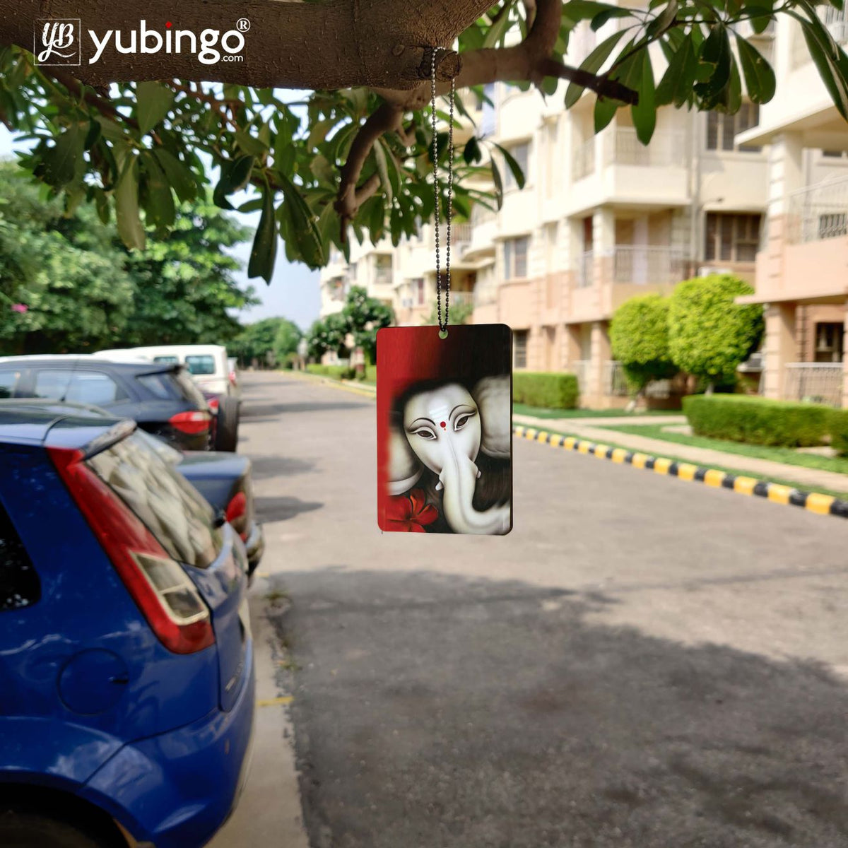 Calm Ganesha Car Hanging-Image4