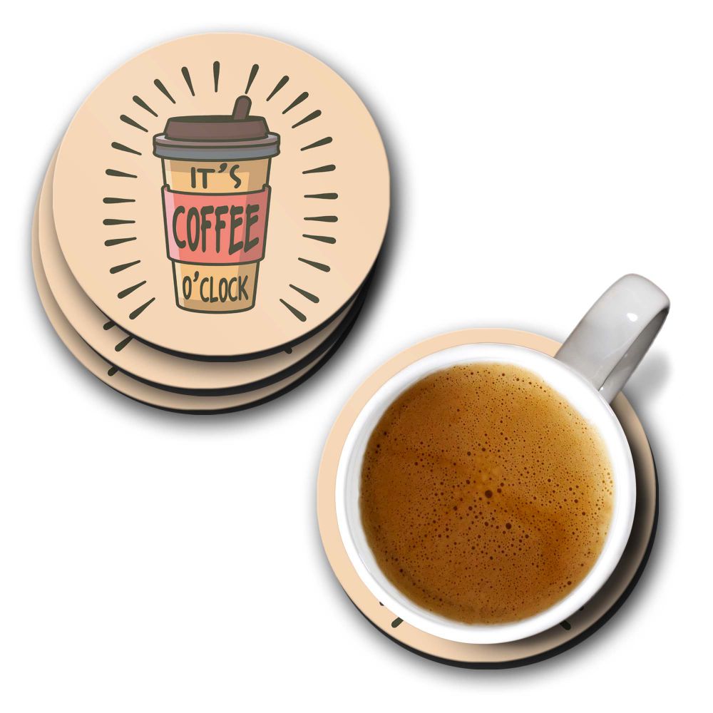 Coffee O Clock Coasters