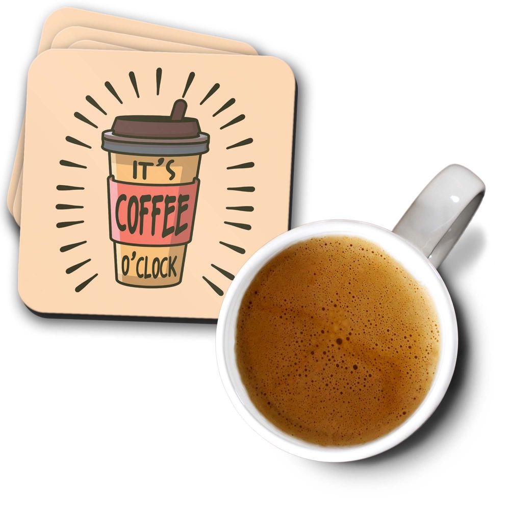 Coffee O Clock Coasters