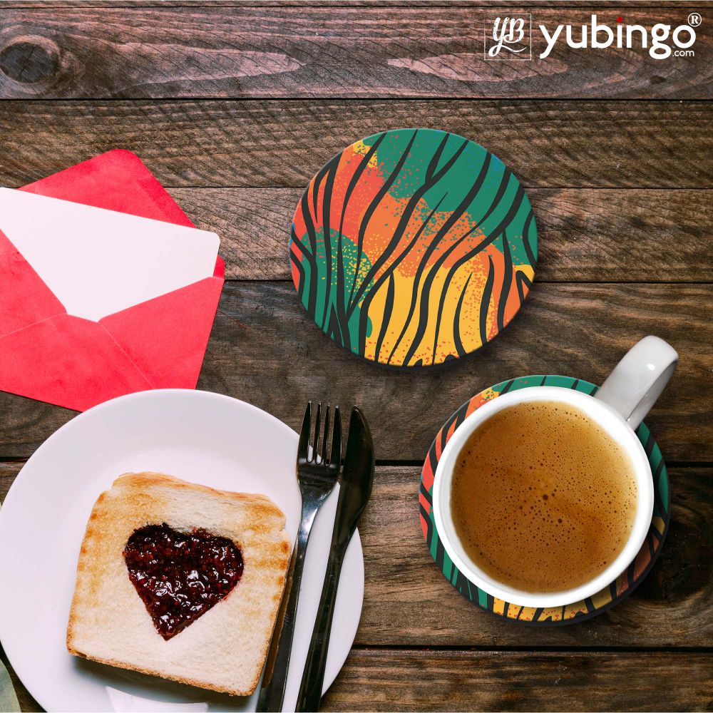 Colourful Animal Pattern Coasters