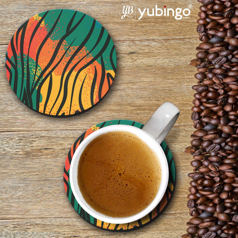 Colourful Animal Pattern Coasters-Image4