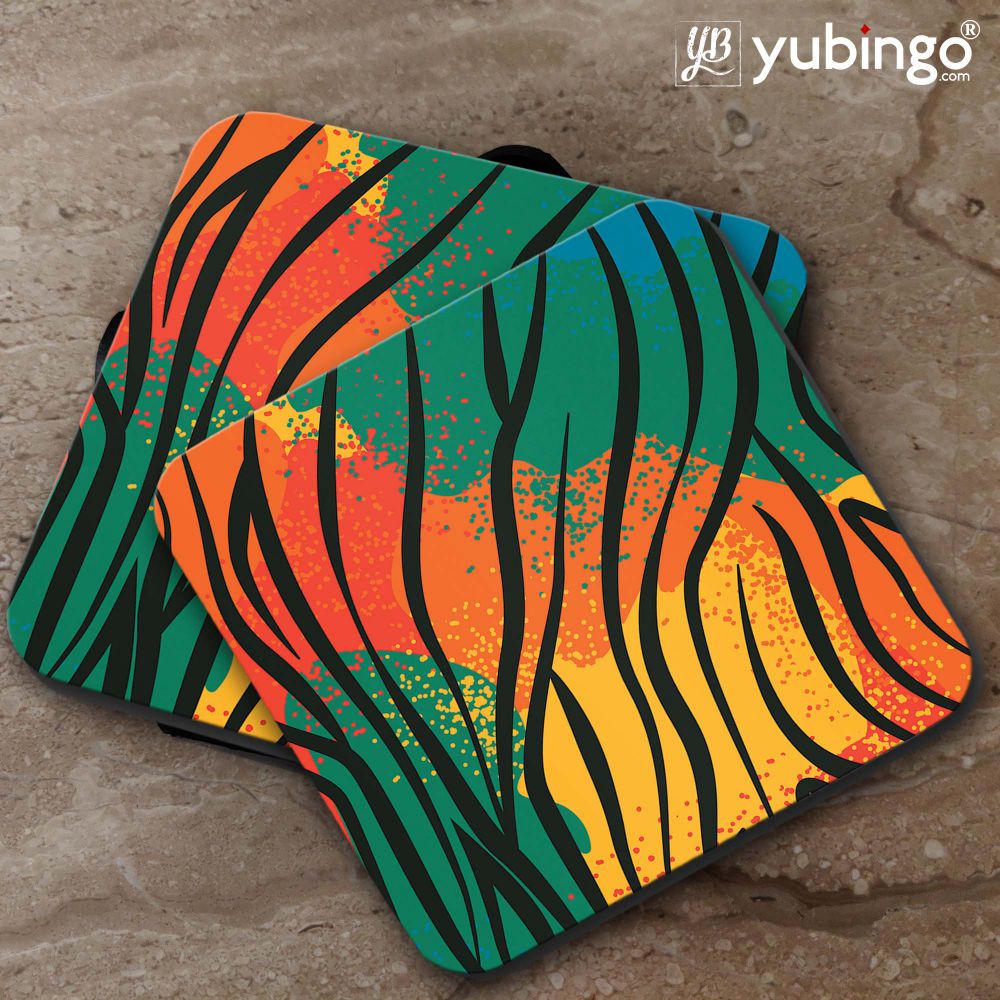 Colourful Animal Pattern Coasters-Image5