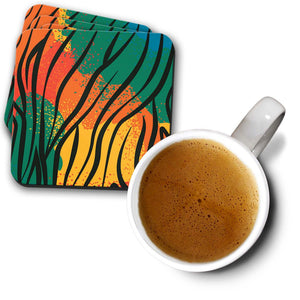 Colourful Animal Pattern Coasters