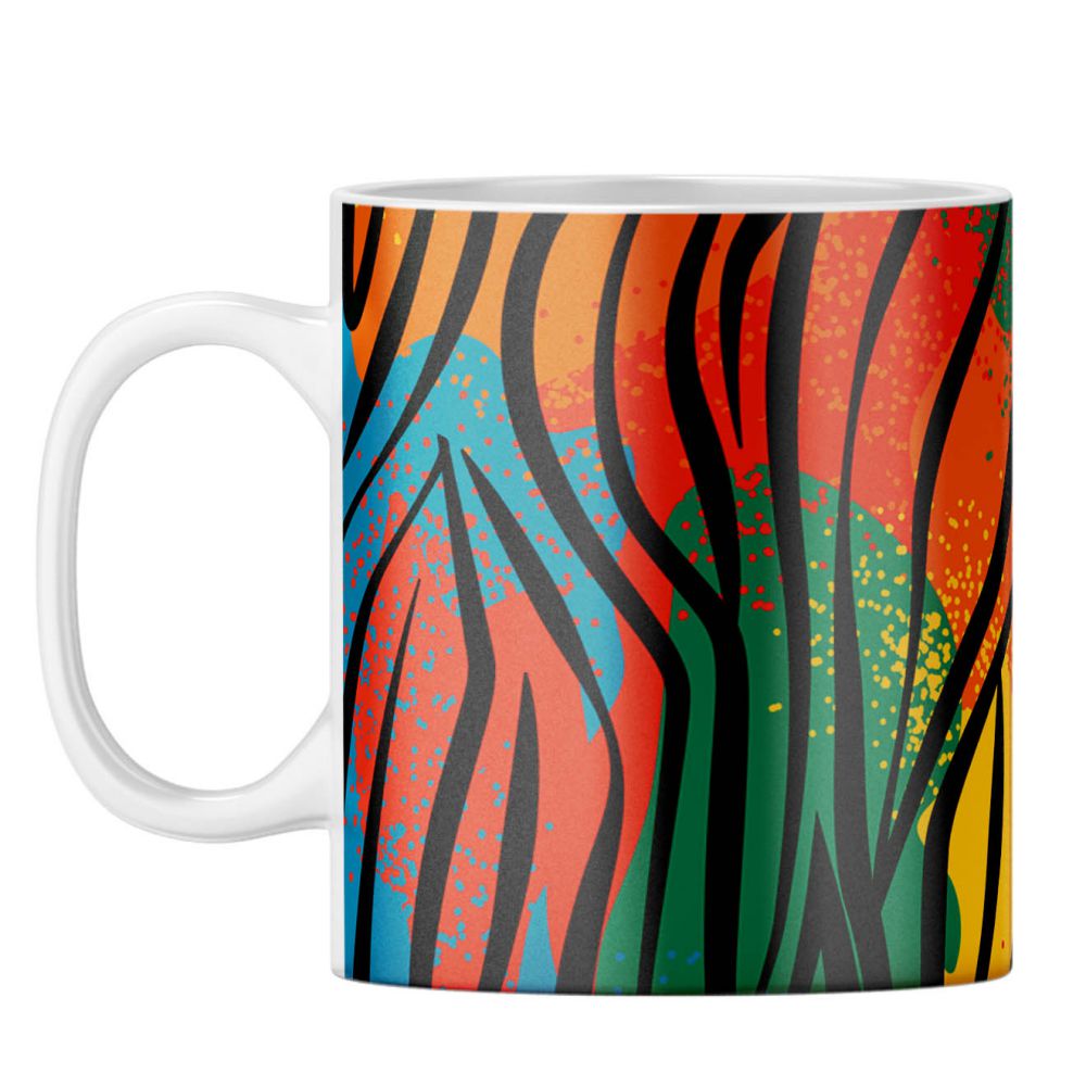 Colourful Animal Pattern Coffee Mug