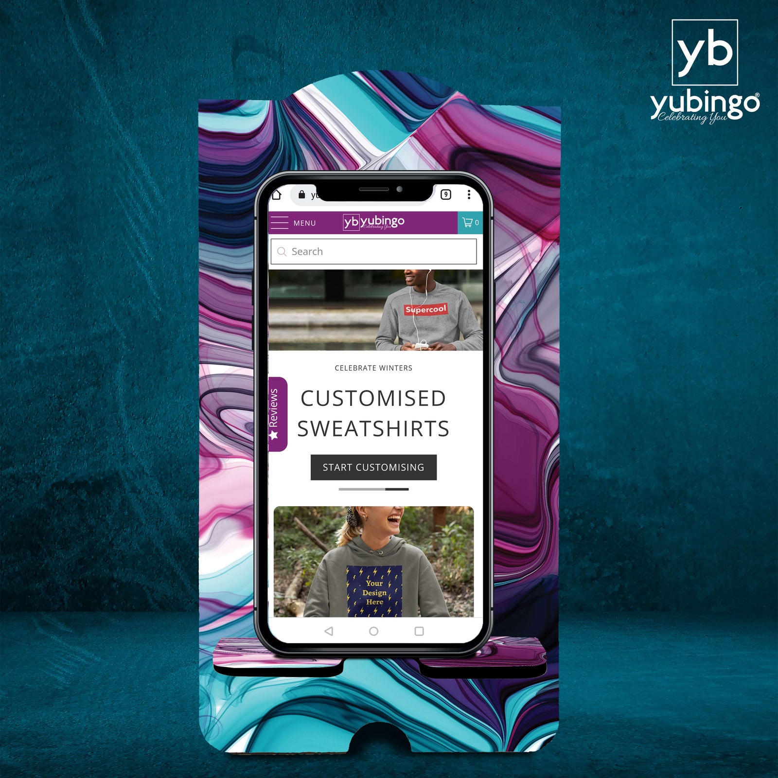 Colourful Marbles Mobile Stand-Image2