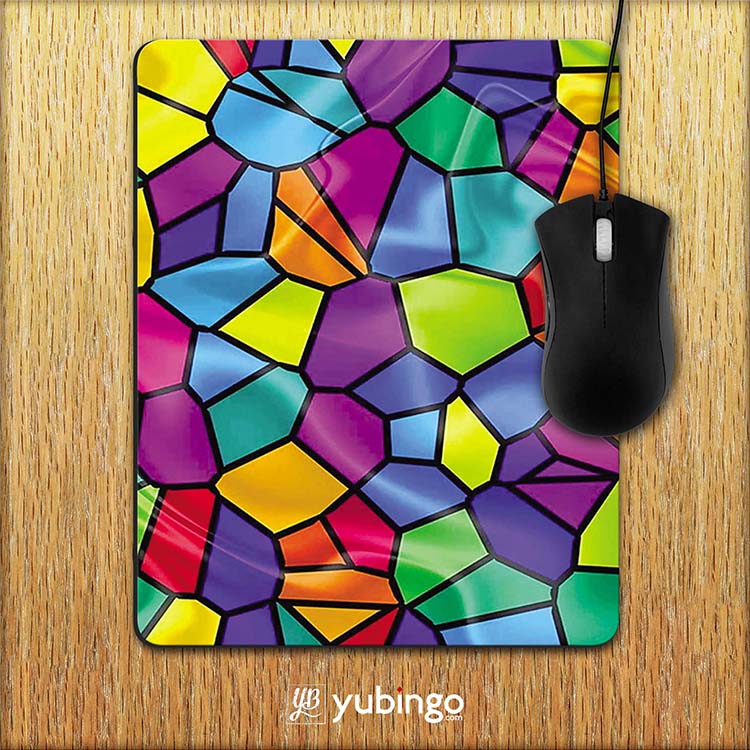 Colourful Mosaic Mouse Pad-Image2