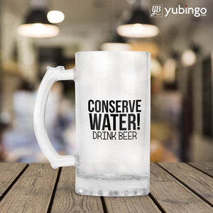 Conserve Water Drink Beer Beer Mug-Image2