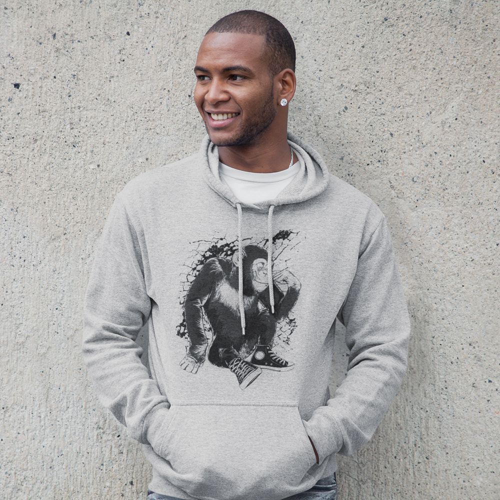 Cool Chimp Hoodie-Grey