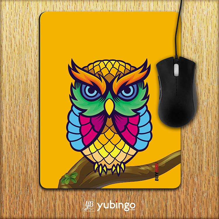 Cool Owl Mouse Pad