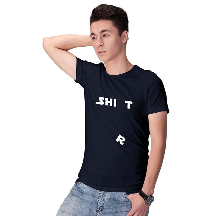 Cool Shirt Men T-Shirt-Navy Blue