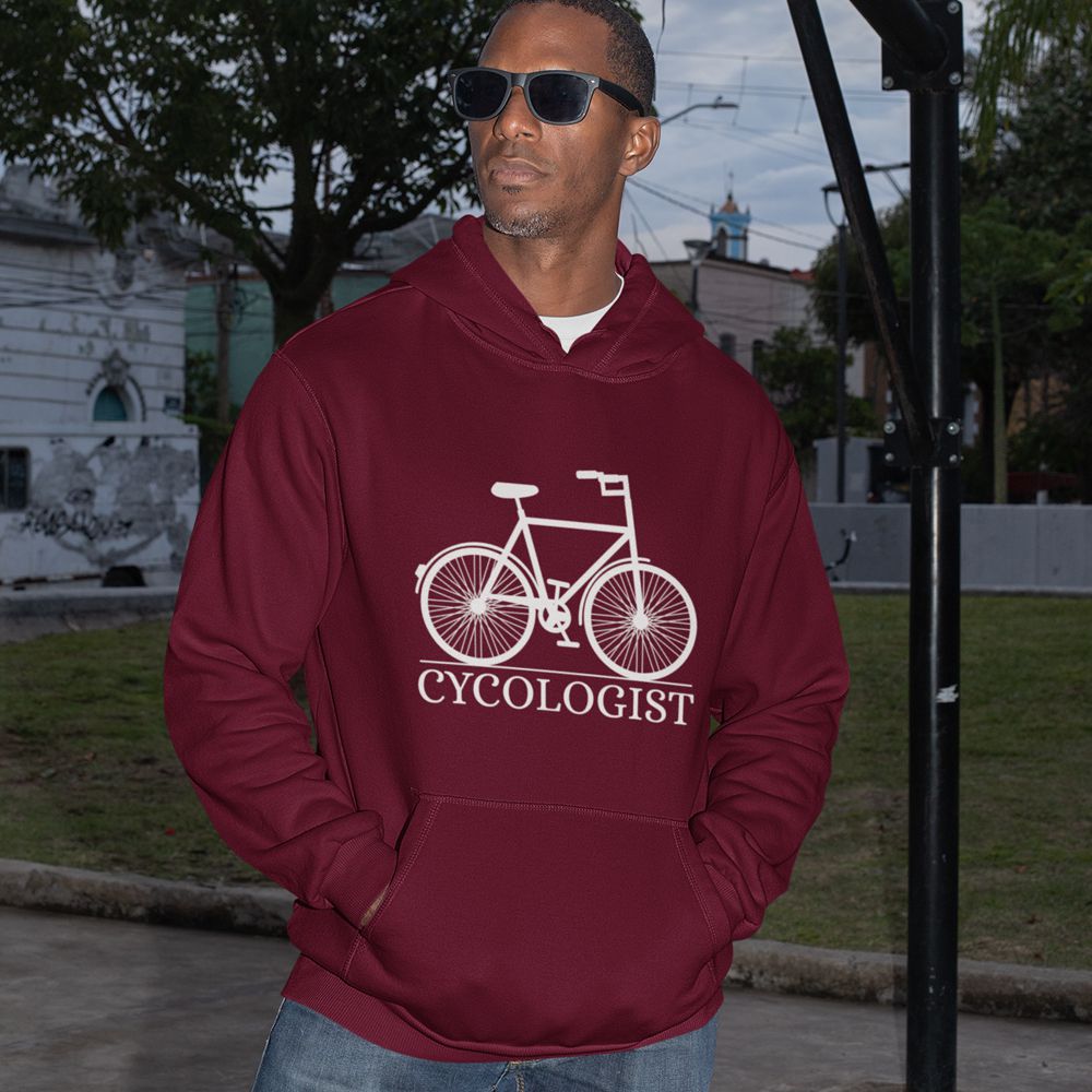 Cycologist Hoodie-Maroon
