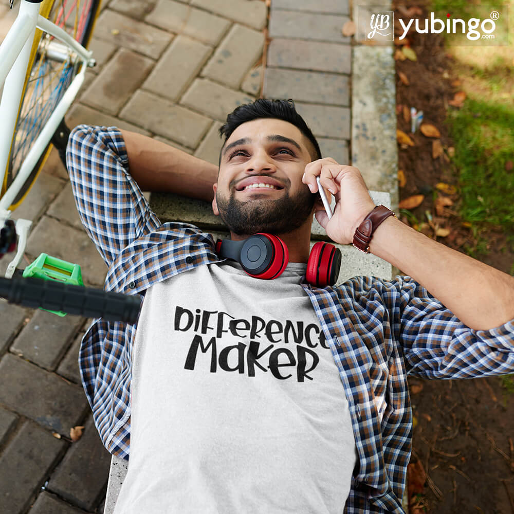 Difference Maker T-Shirt-White