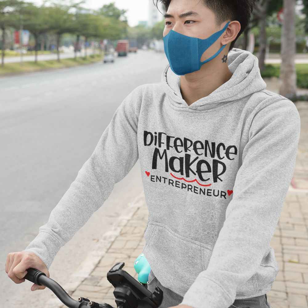 Difference Maker Entrepreneur Hoodie-Grey