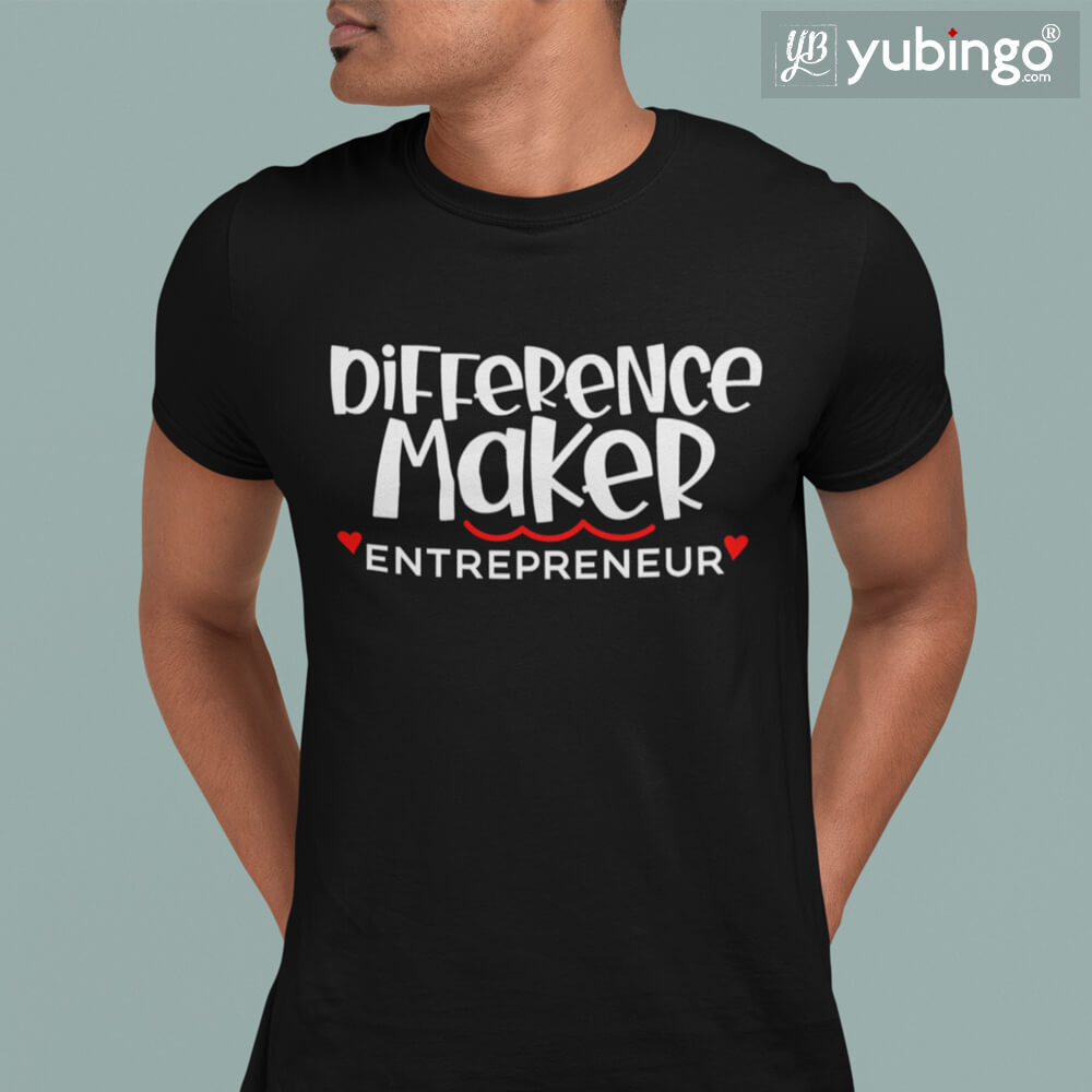 Difference Maker Entrepreneur T-Shirt-White
