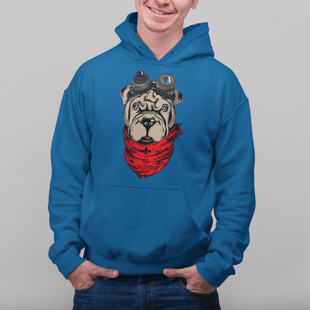 Dog Punk Hoodie-Royal