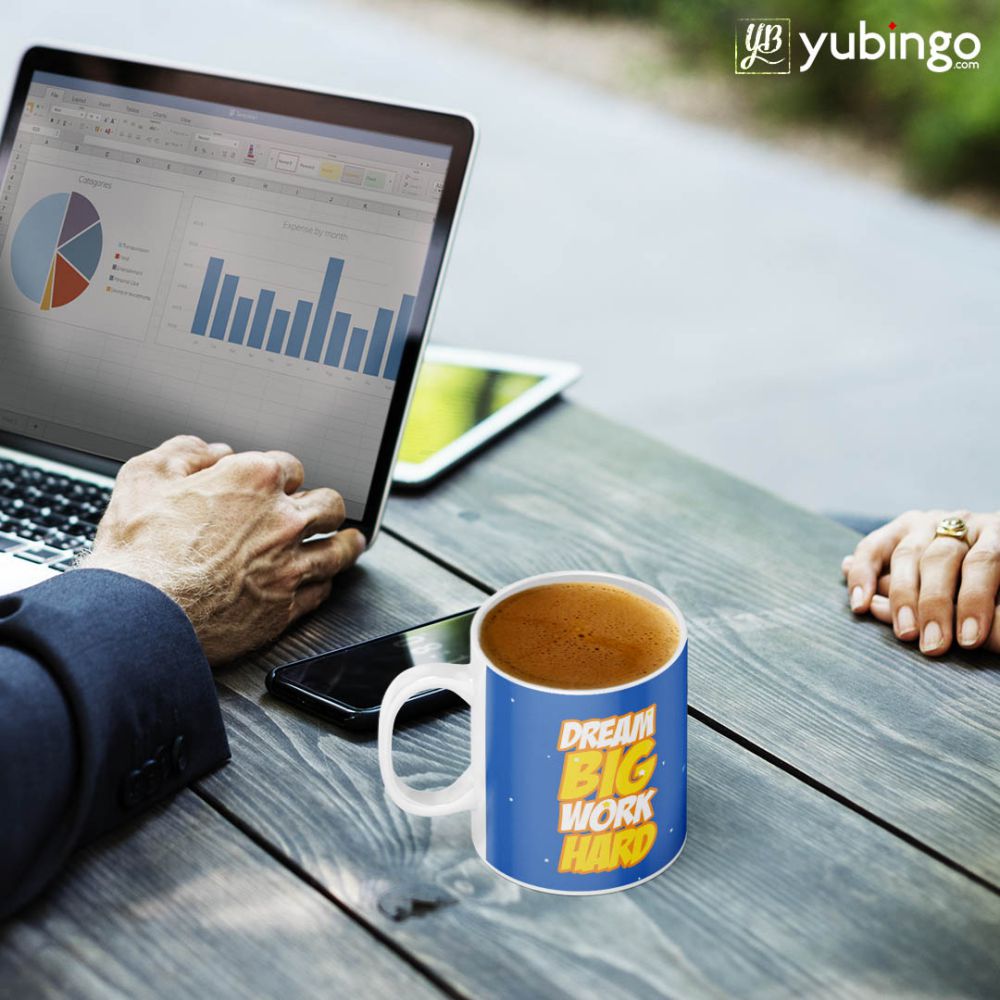 Dream Big Work Hard Coffee Mug-Image2