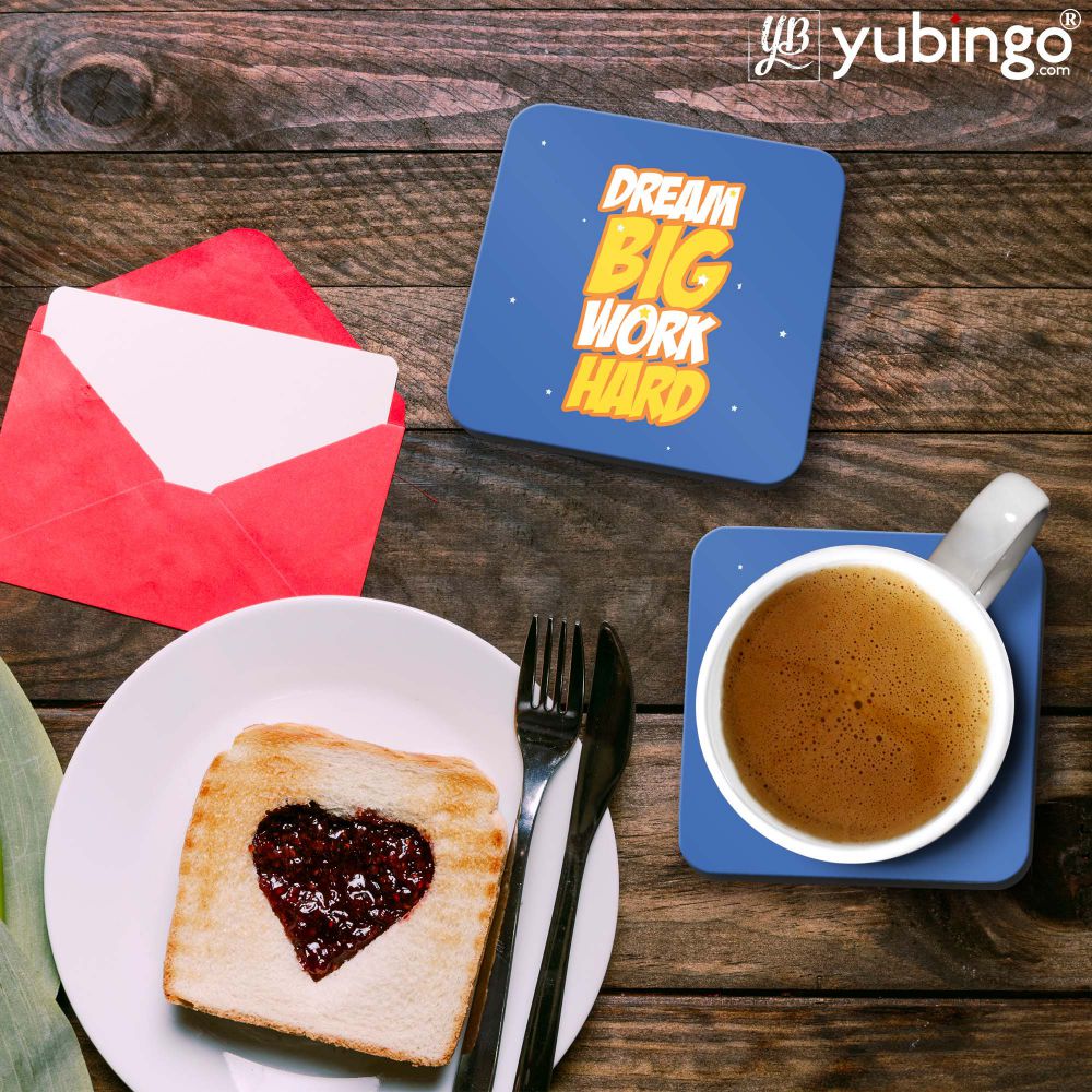 Dream Big Work Hard Coasters-Image2