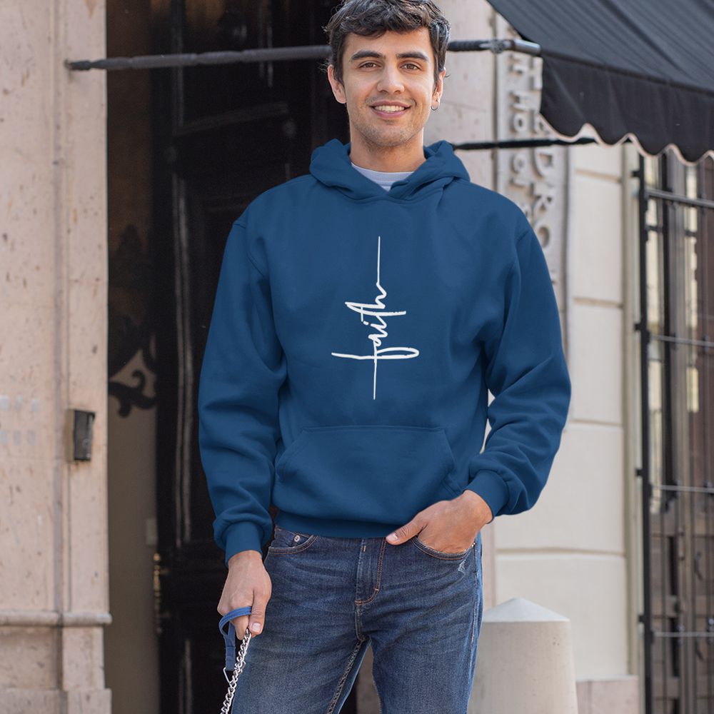 Faith Hoodie-Navy