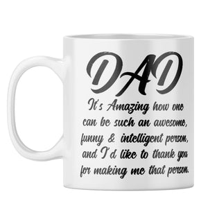 Dad Thank You Coffee Mug