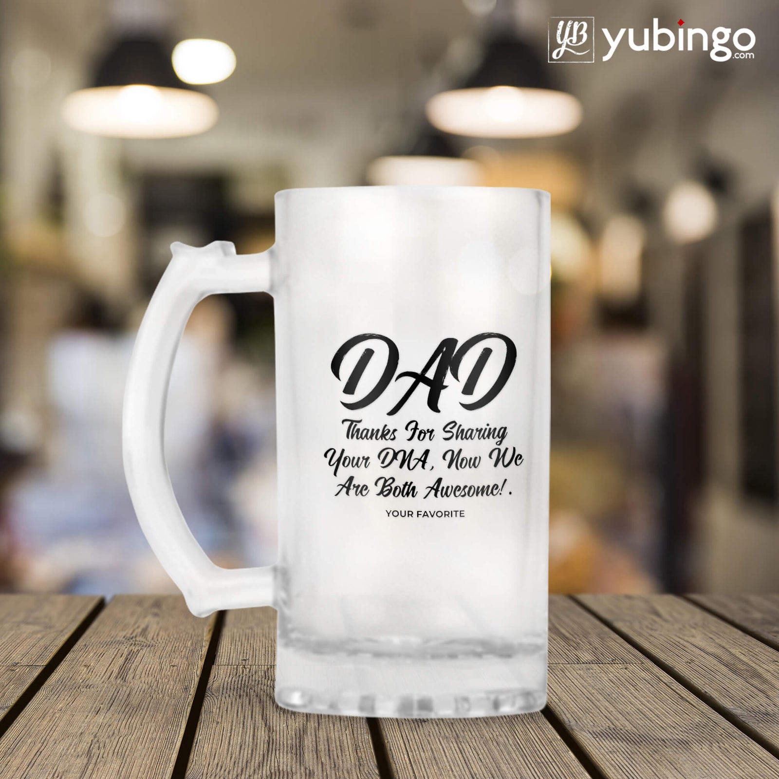 Dad Thanks for Sharing DNA Beer Mug