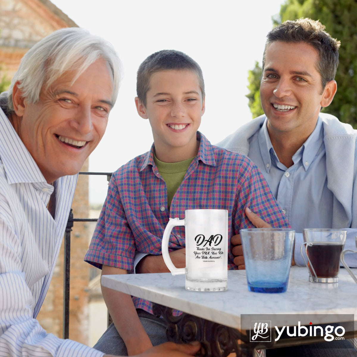 Dad Thanks for Sharing DNA Beer Mug-Image3