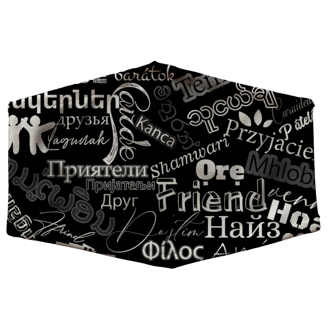 Friend in All Languages Mask