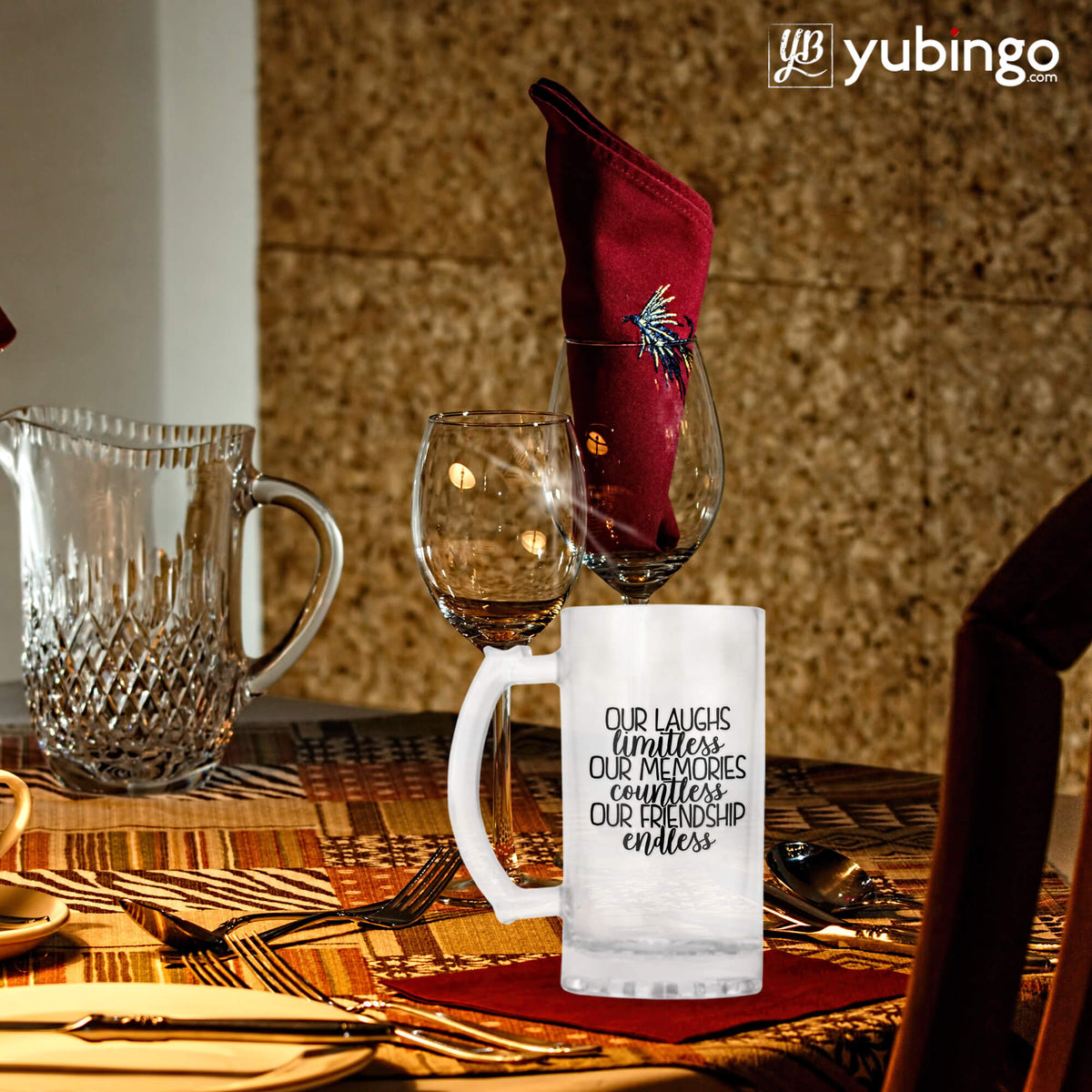 Friendship Is Endless Beer Mug-Image3-Image7