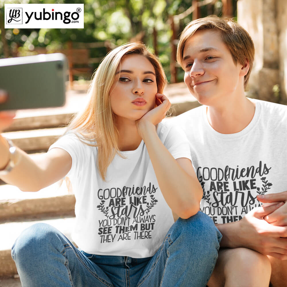 Good Friends Are Like Stars T-Shirt-White