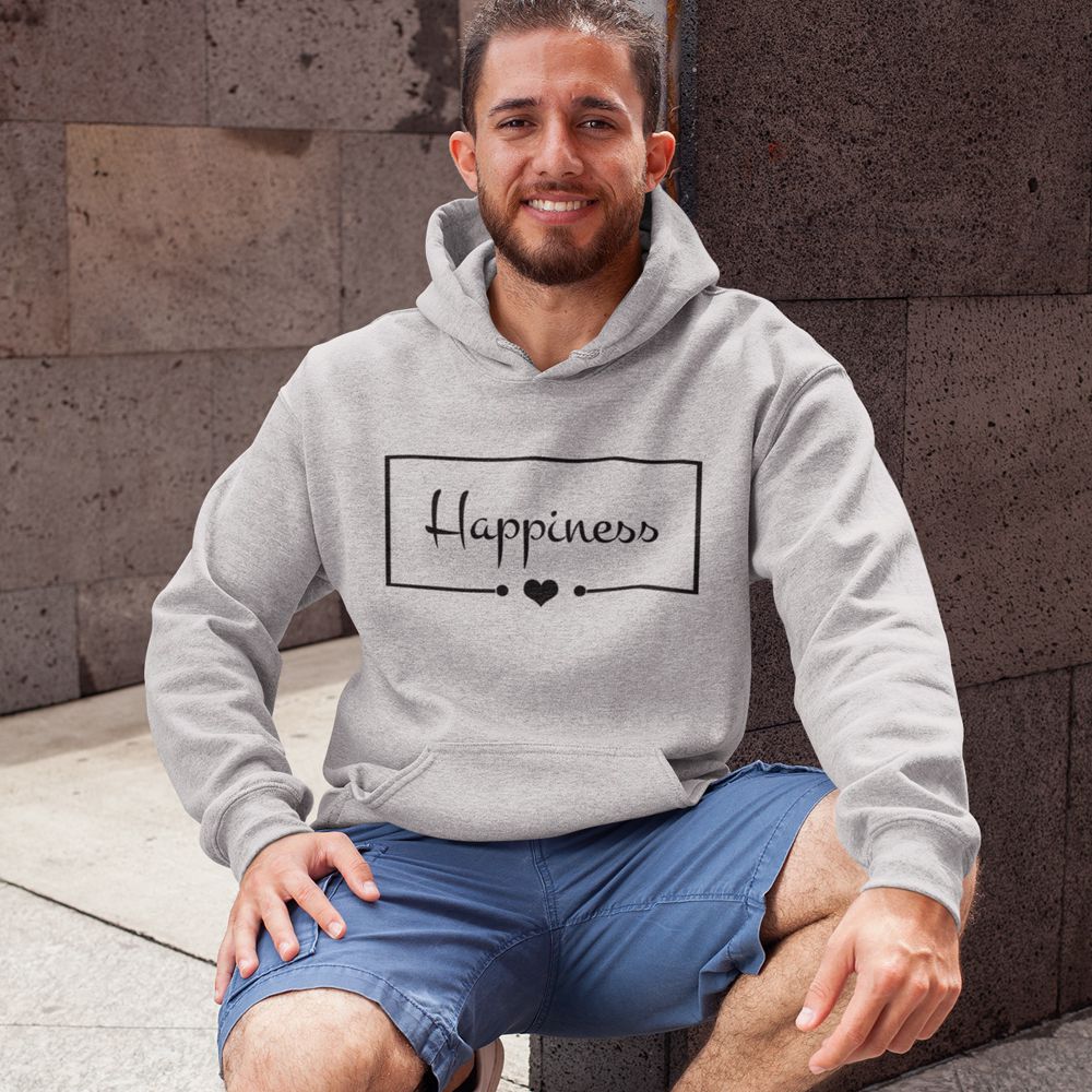 Happiness Hoodie-Grey