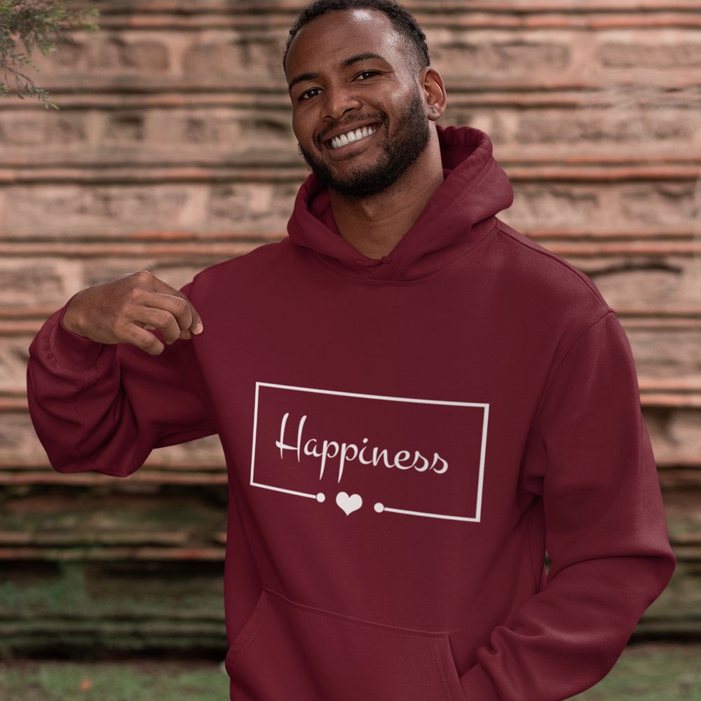 Happiness Hoodie-Maroon