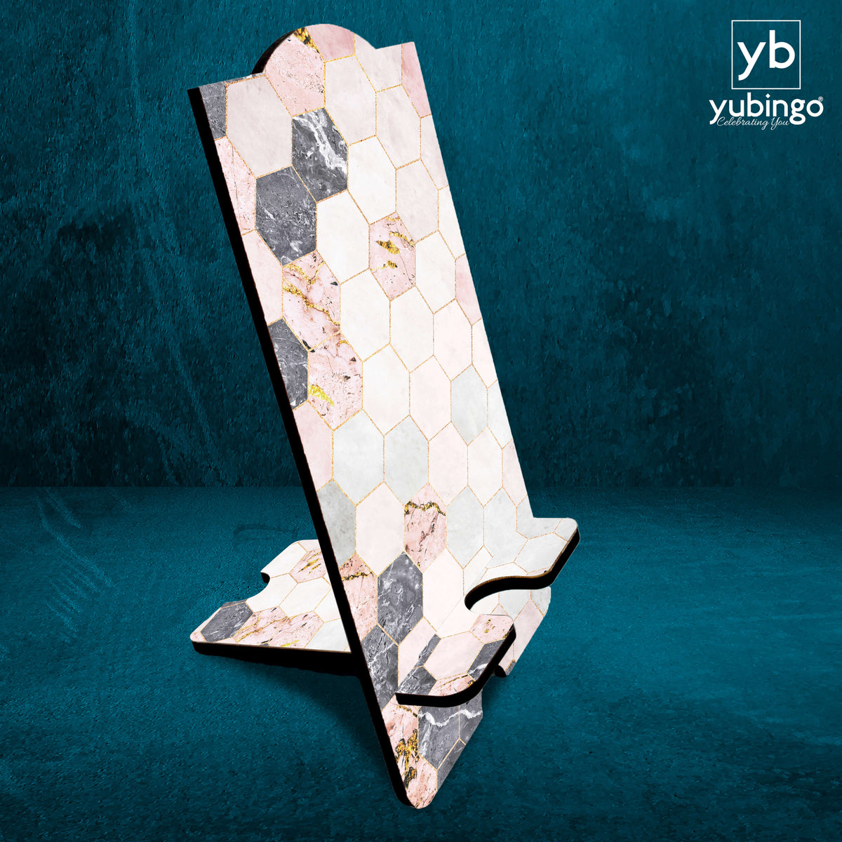 Hexagon Marbles Mobile Stand-Image4