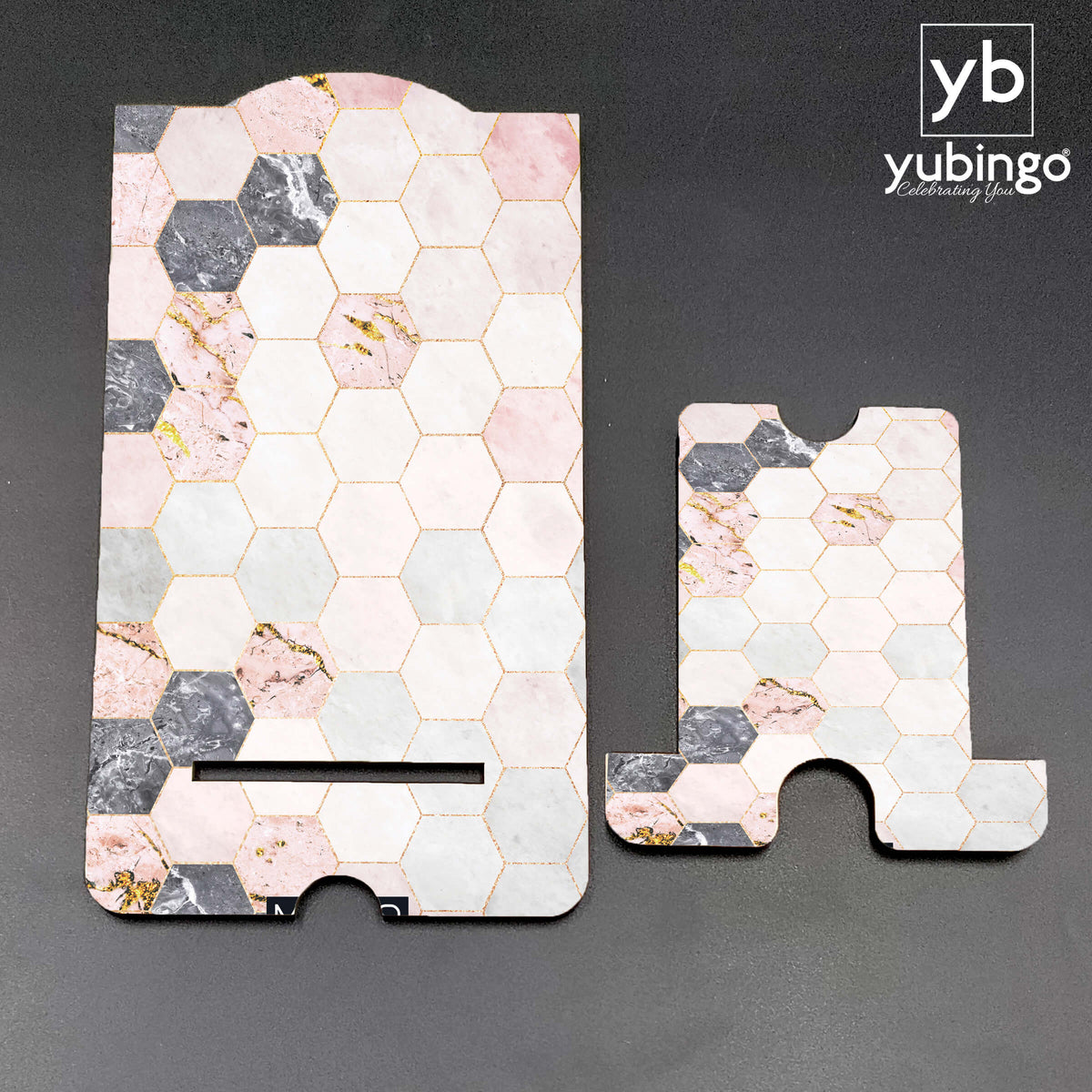 Hexagon Marbles Mobile Stand-Image5