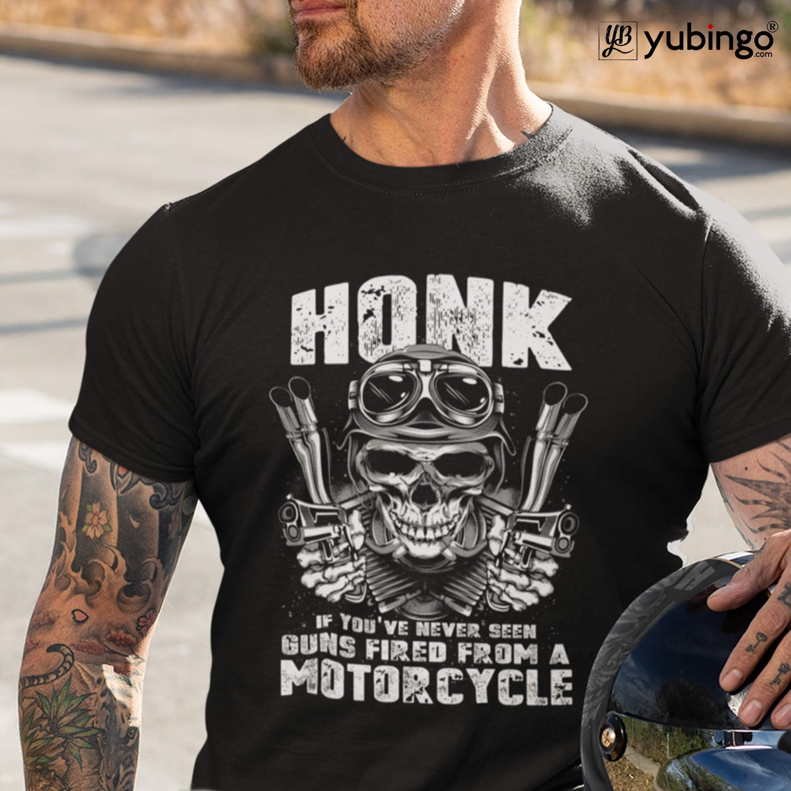 Honk At Own Risk Men T-Shirt-Black
