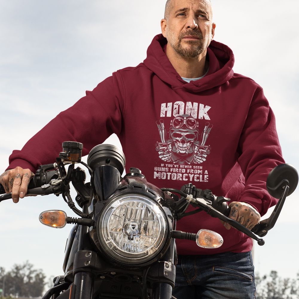 Honk At Own Risk Hoodie-Navy