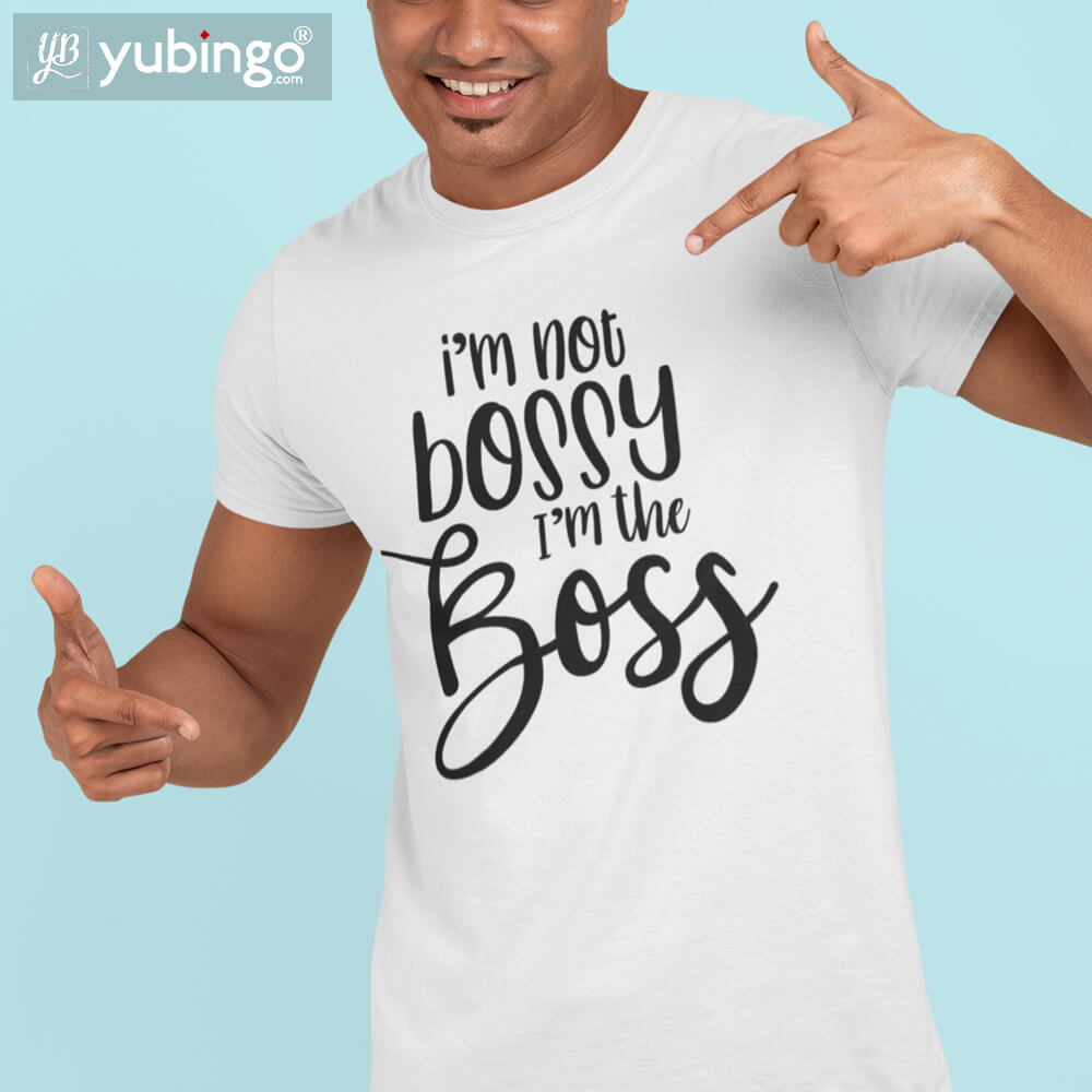 I Am The Boss T-Shirt-White
