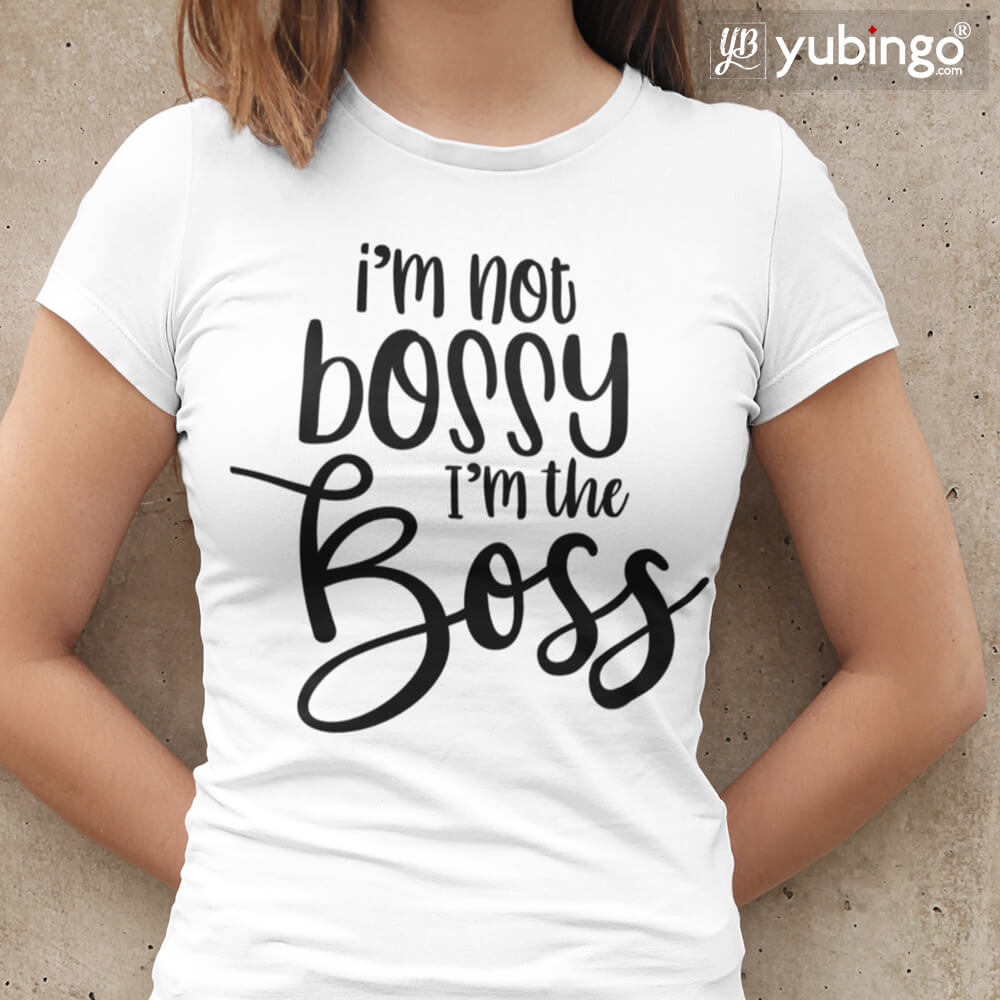 I Am The Boss T-Shirt-White