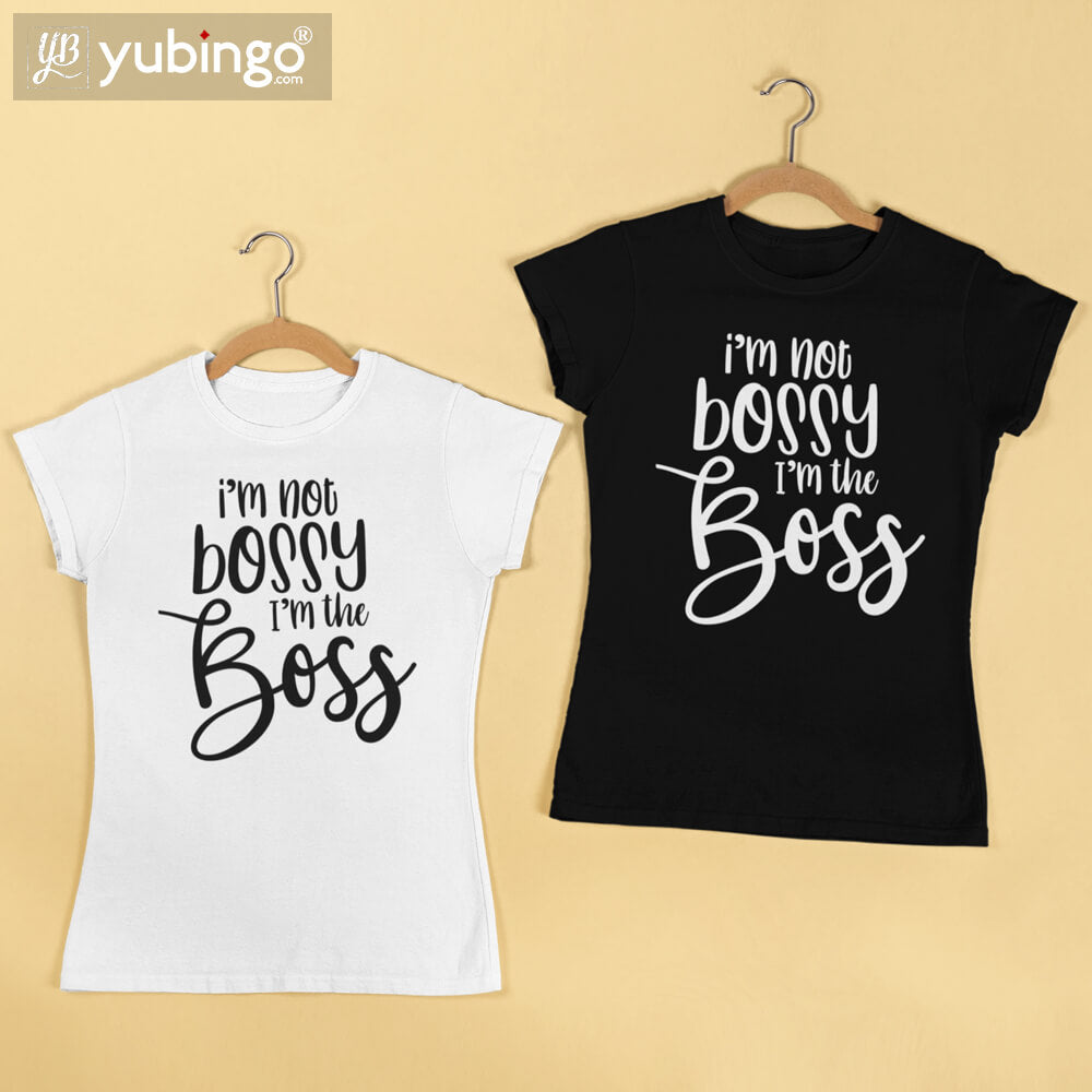 I Am The Boss T-Shirt-White