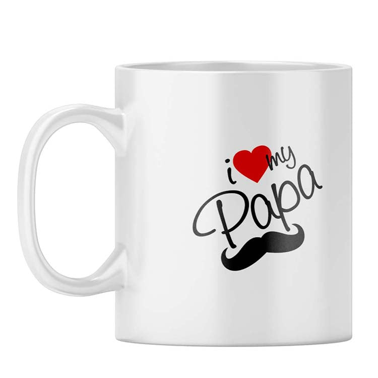 I Love Papa Coffee Mug