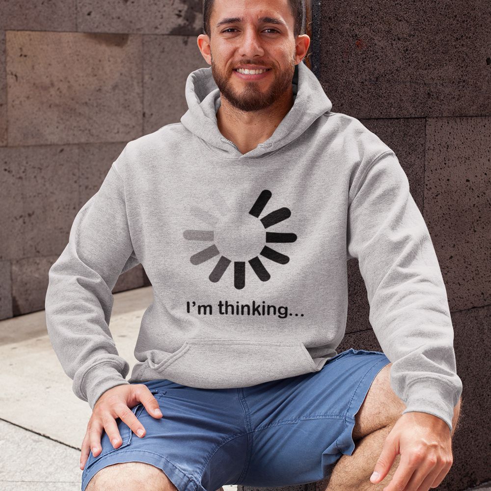 I M Thinking Hoodie-Olive