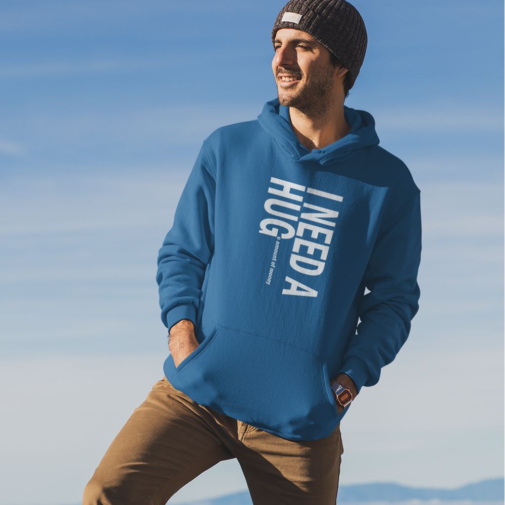 I Need A Hug Hoodie-Royal