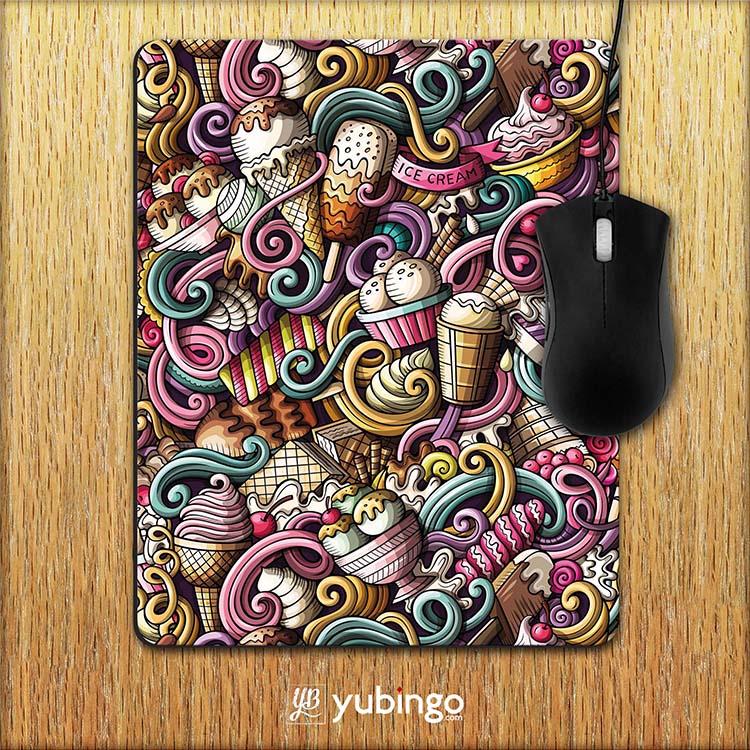 Ice Cream Explosion Mouse Pad