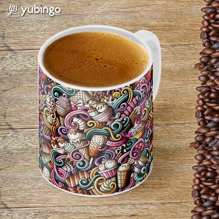Ice Cream Explosion Customised Alphabet Coffee Mug-Image4