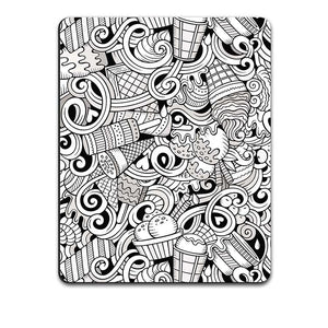 Ice Cream Sketch Mouse Pad